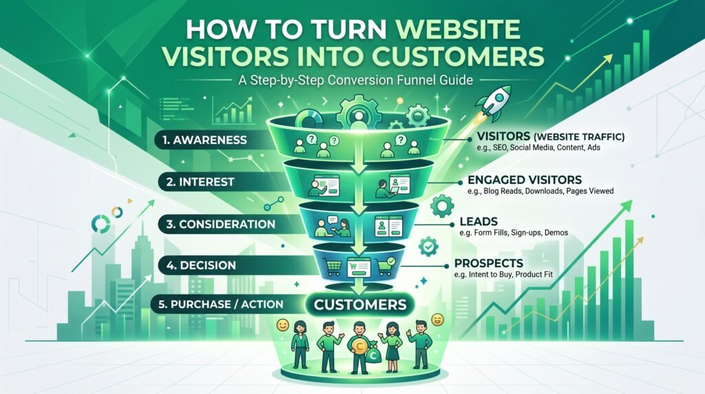 website visitors to customers